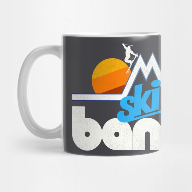 Ski Banff Retro 70s Style National Park Souvenir by darklordpug